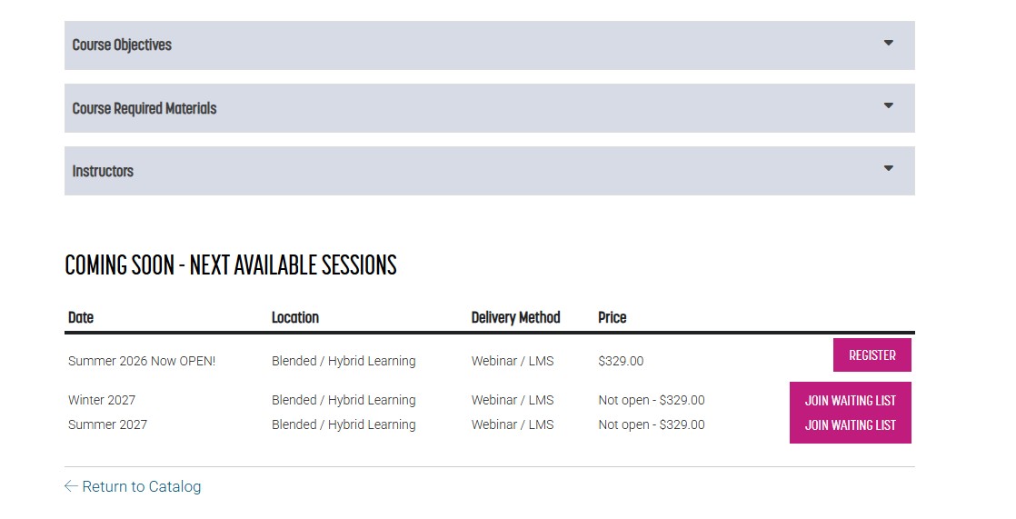 Waiting List button example