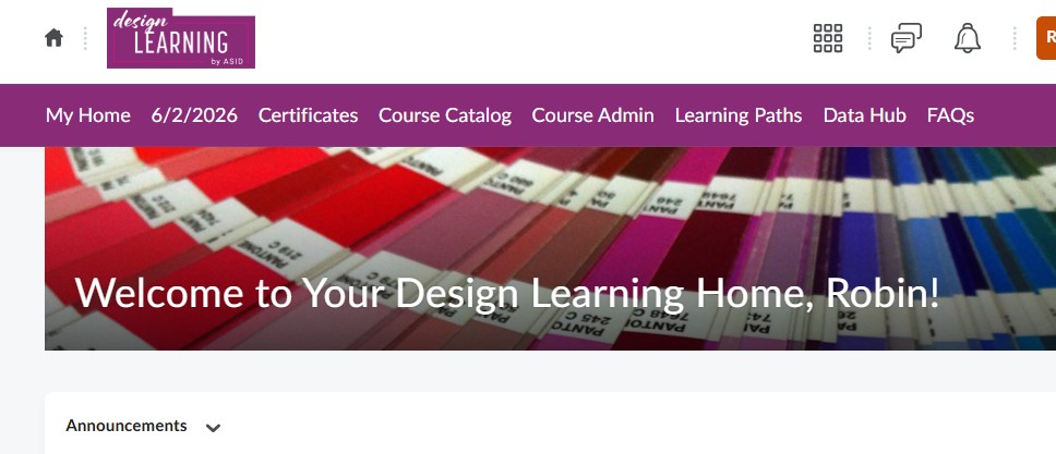 My Design Learning Homepage